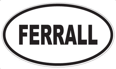 FERRALL - Oval Sticker