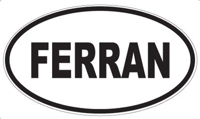 FERRAN - Oval Sticker
