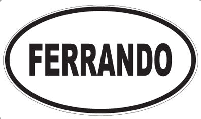 FERRANDO - Oval Sticker