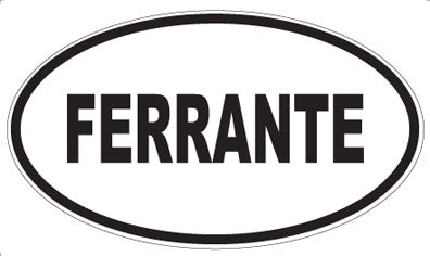 FERRANTE - Oval Sticker