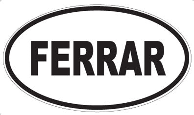FERRAR - Oval Sticker