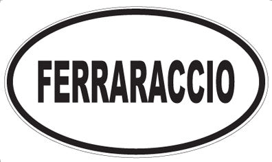 FERRARACCIO - Oval Sticker