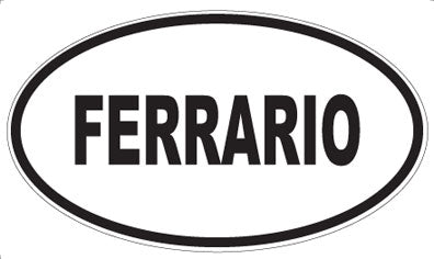 FERRARIO - Oval Sticker