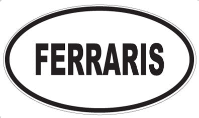FERRARIS - Oval Magnet