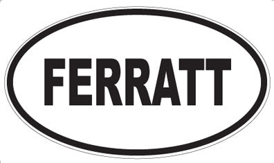 FERRATT - Oval Sticker