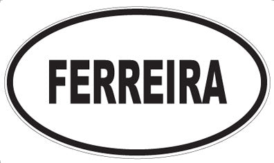 FERREIRA - Oval Sticker