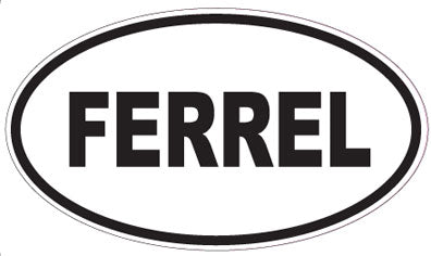 FERREL - Oval Sticker