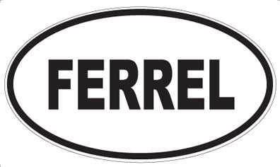 FERREL - Oval Magnet