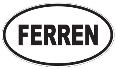 FERREN - Oval Sticker