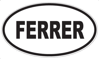FERRER - Oval Sticker