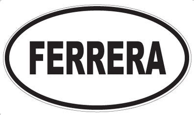 FERRERA - Oval Magnet