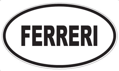 FERRERI - Oval Magnet