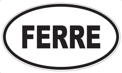 FERRE - Oval Magnet