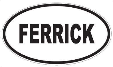 FERRICK - Oval Sticker