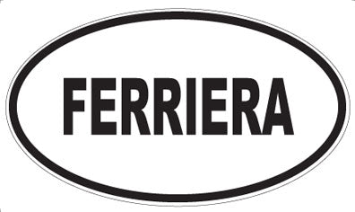 FERRIERA - Oval Magnet