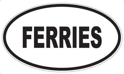 FERRIES - Oval Magnet