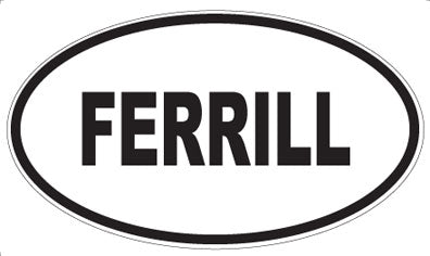 FERRILL - Oval Sticker