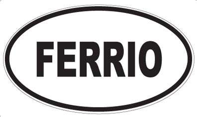 FERRIO - Oval Sticker