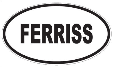 FERRISS - Oval Sticker
