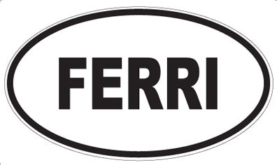 FERRI - Oval Magnet