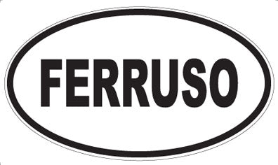 FERRUSO - Oval Magnet