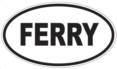 FERRY - Oval Sticker