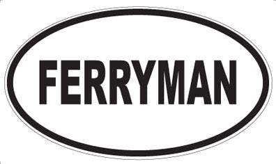 FERRYMAN - Oval Sticker