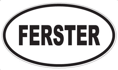 FERSTER - Oval Sticker