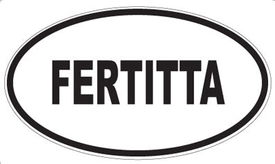 FERTITTA - Oval Sticker