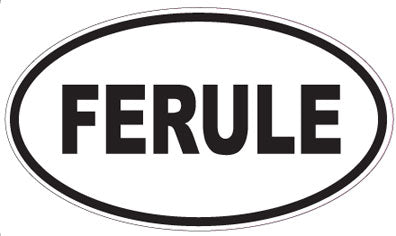 FERULE - Oval Sticker
