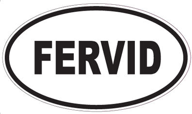 FERVID - Oval Sticker