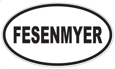 FESENMYER - Oval Sticker