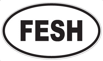 FESH - Oval Sticker