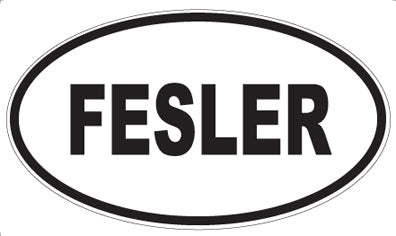 FESLER - Oval Sticker