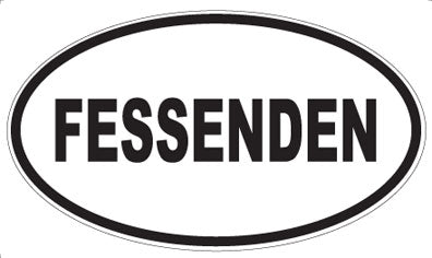 FESSENDEN - Oval Sticker
