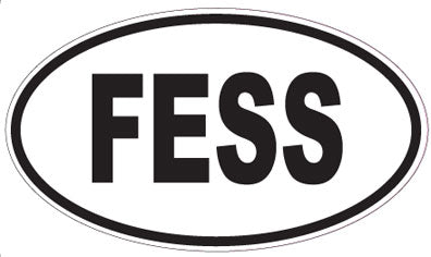 FESS - Oval Sticker