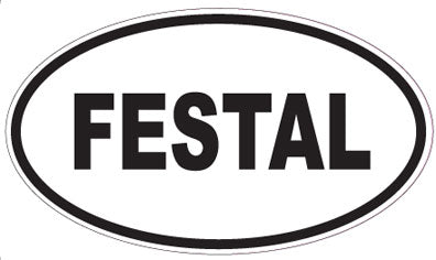 FESTAL - Oval Sticker