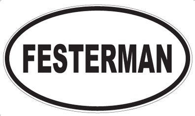 FESTERMAN - Oval Magnet