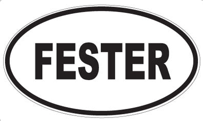 FESTER - Oval Magnet