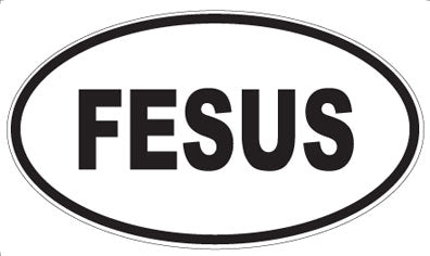 FESUS - Oval Magnet