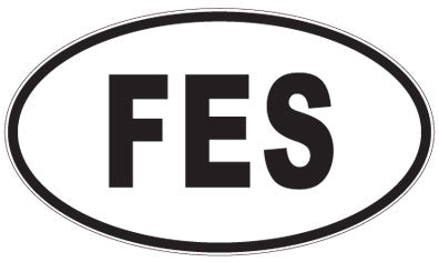 FES - 3 Letter Initials Oval Magnet