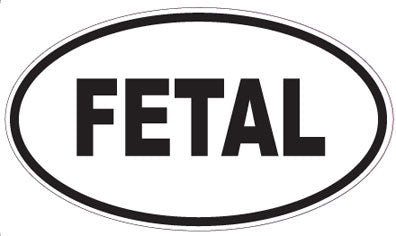 FETAL - Oval Sticker