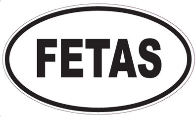 FETAS - Oval Sticker