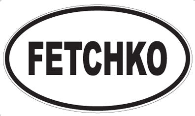 FETCHKO - Oval Sticker
