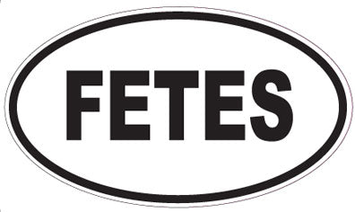 FETES - Oval Magnet
