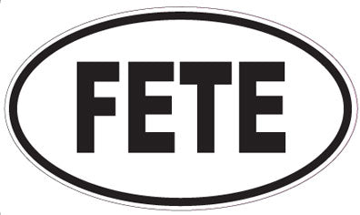 FETE - Oval Sticker