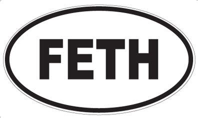 FETH - Oval Sticker