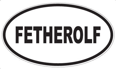 FETHEROLF - Oval Sticker