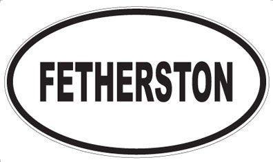 FETHERSTON - Oval Sticker