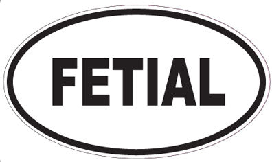 FETIAL - Oval Sticker